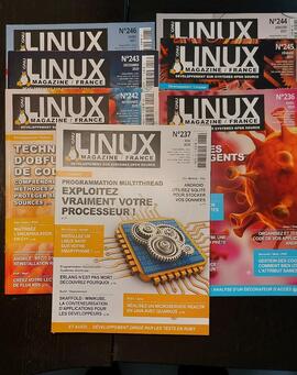 Lot de 7 LINUX magazine