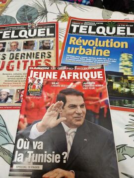 Lot de magazines Tél quel et Jeune Afrique