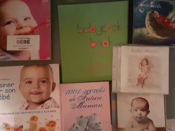 Lot livres et cd thème bébé
