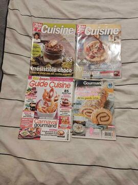 Lot de 4 magasine de cuisine