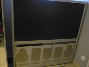 Grande Télé meuble ancienne 120X125 cm