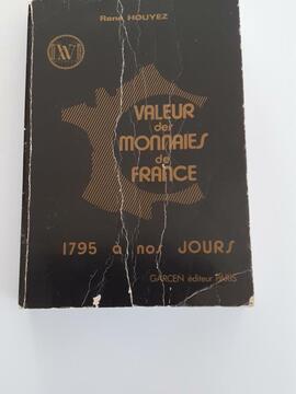 Livre sur la valeur des Monnaies de France