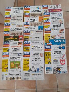 Lot magazines " QUE CHOISIR "