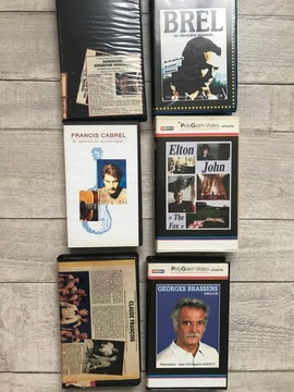 Cassettes VHS de chanteurs