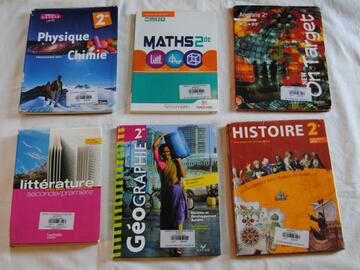 Livres programme scolaire 2nd