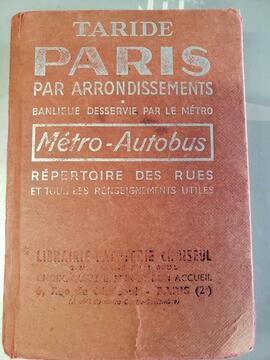 Ancien plan métro et bus de Paris