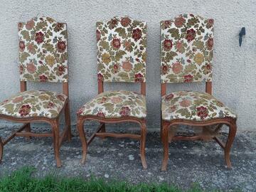 Lot de 4 chaises capitonnées