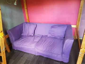 Canapé convertible violet
