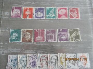 1 - 20 timbres oblitérés Allemagne