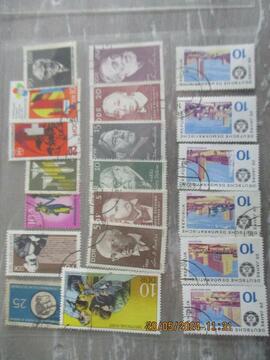 5 - 20 timbres oblitérés Allemagne de Est (DDR)