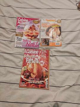 lot de 3 magasine de cuisine