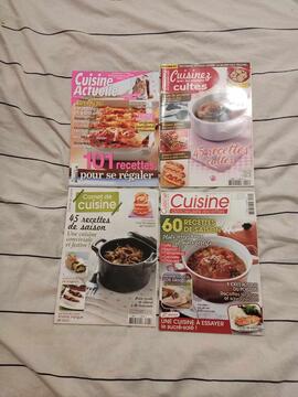 lot de 4 magasines de cuisine