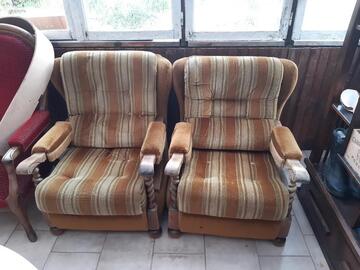 deux fauteuil bois