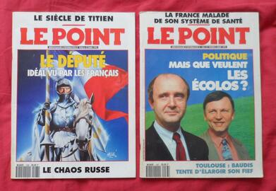 7 Magazines Le Point 90's