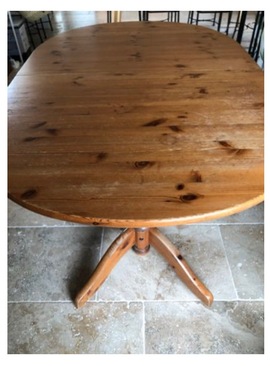 table bois ovale IKEA