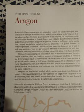 livre sur Aragon