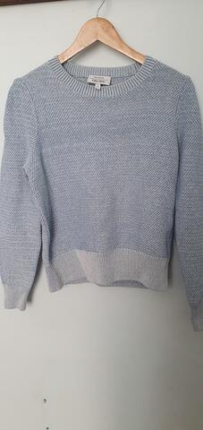 joli pull femme bleu ciel