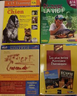 CD éducatifs et musicaux chiens animaux Egypte et solfège