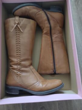 bottes cuir fille taille 36