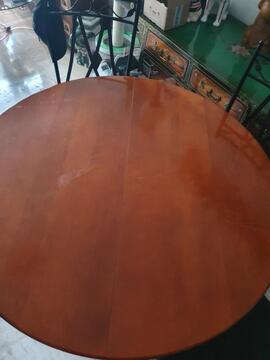 table 110cm merisier massif
