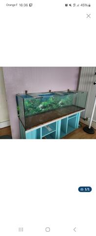 aquarium 600l + meuble