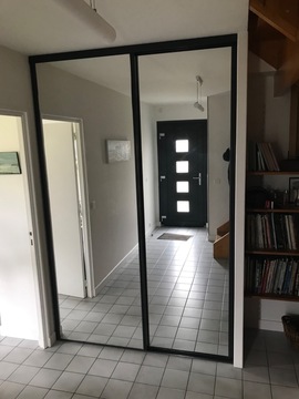 portes de placard Kazed avec miroir H2,50m L1.60m