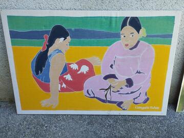 grande reproduction Gauguin sur tissu 133 x 88
