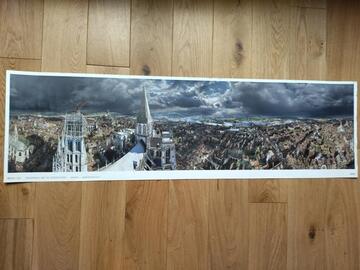 poster panoramique de Rouen