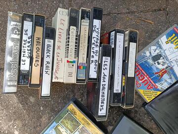 cassettes VHS enregistrees