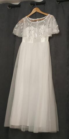 robe de mariée femme petite 1,50 m , taille 34-36