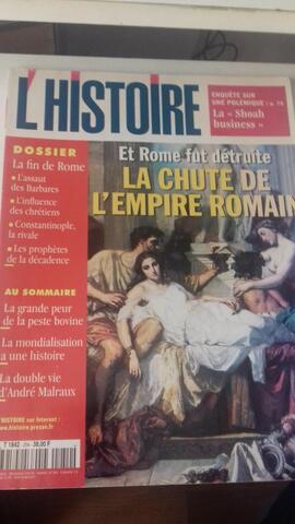 Revue histoire La chute de l Empire Romain