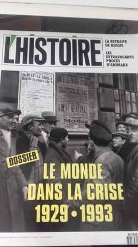 Revue Histoire La crise 1929 1993