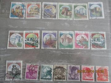 Lot 5 - 19 timbres oblitérés Italie