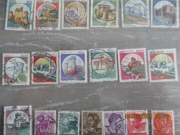 Lot 6 - 19 timbres oblitérés Italie