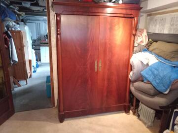 armoire et lit (1 personne) assortis