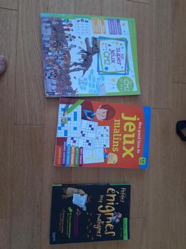 3 cahiers de jeux pour enfants