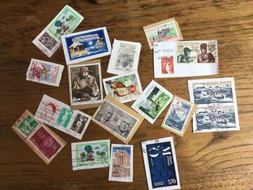 20 timbres France le 6/7