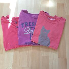 3 tshirt manches longues fille 10 ans