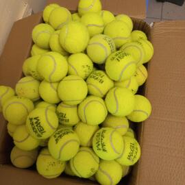 Lot de 30 Balles de Tennis Usagées