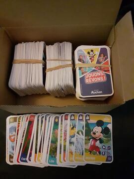 gros lot cartes jouons rêvons disney