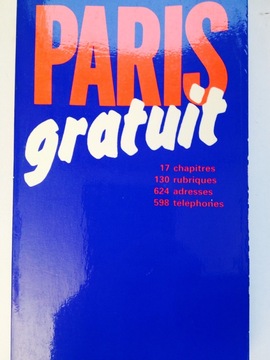 Guide Paris Gratuit 1982 neuf