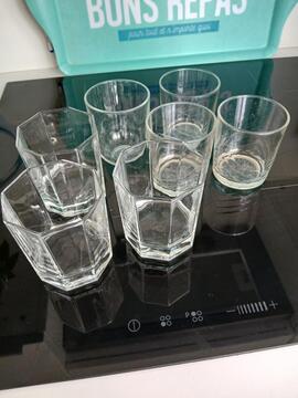 lot de 7 verres dépareillés