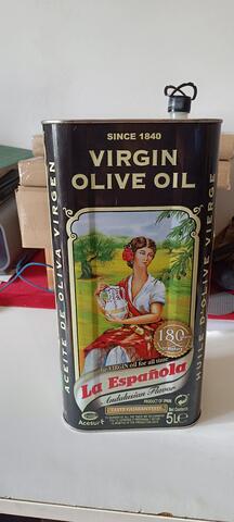 bidon 5L huile d'olive metal