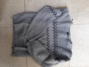 Pull gris en coton Kiabi 12 ans