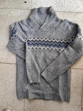 Pull gris Kiabi 12 ans