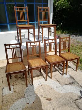 Chaises en cannage