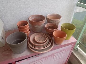 Lot pots de fleurs