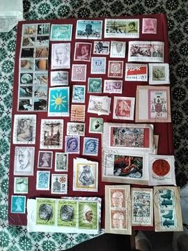 donne timbres collection étrangers n126