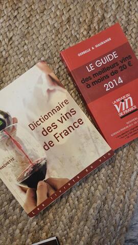 lot livres sur le vin