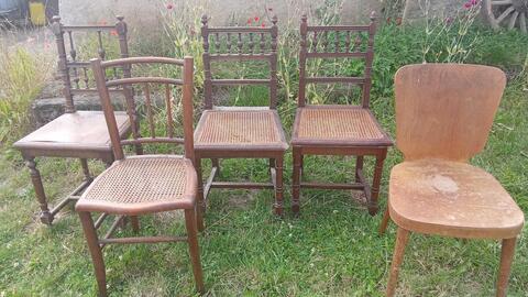 chaises en bois anciennes